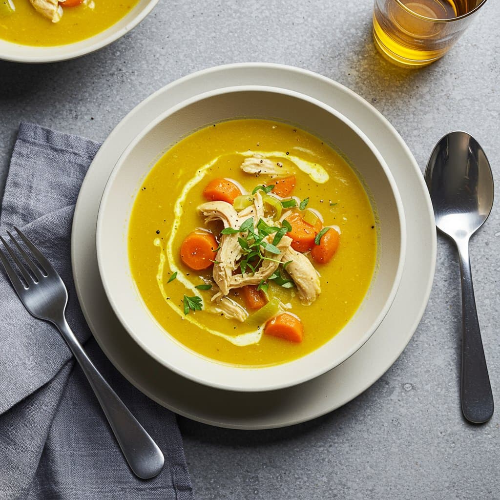 Golden Turmeric Chicken Soup