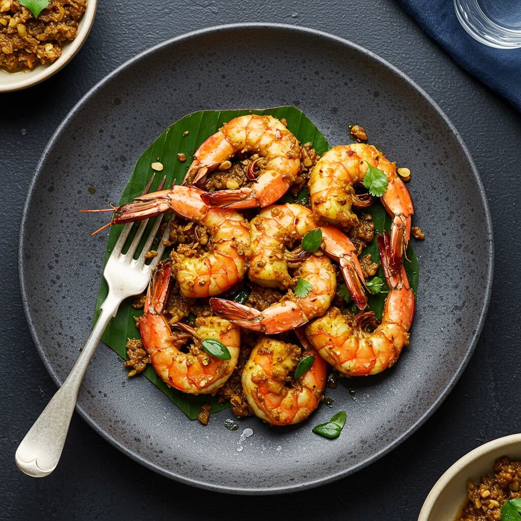 Grilled Shrimp with Konkani-Inspired Masala