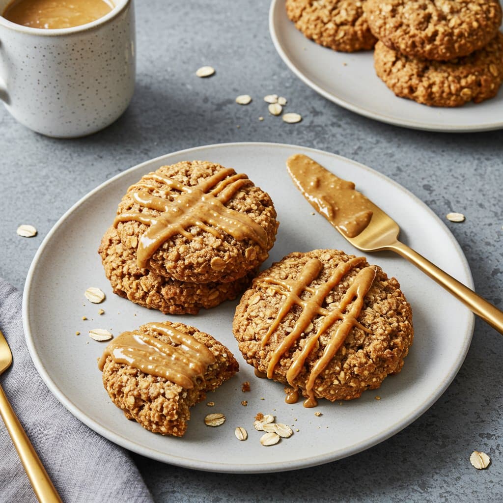 Oatmeal Almond Butter Breakfast Cookies