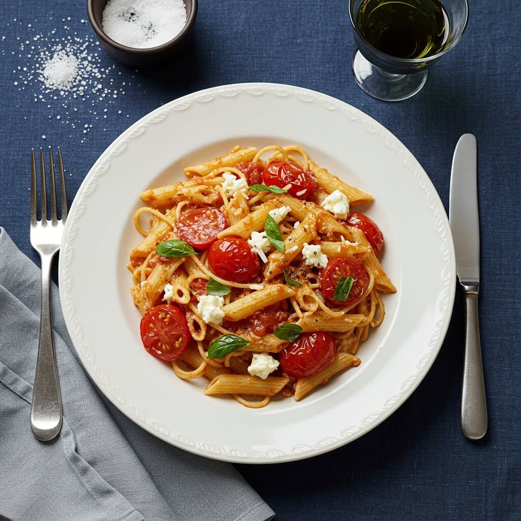 Simple Tomato and Cheese Pasta
